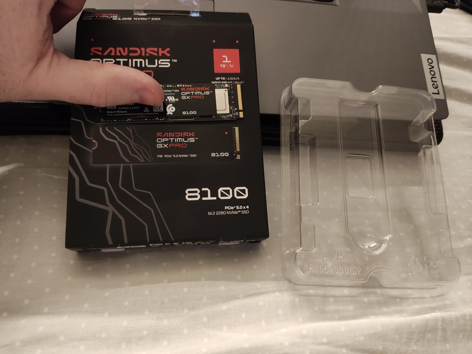 SANDISK 8TB Optimus GX PRO 8100 PCIe 5.0 NVMe SSD - M.2 2280, Up to 14,900 MB/s Read Speed, Lightning-Fast Performance (SDSP82800TAN) customer photo 2