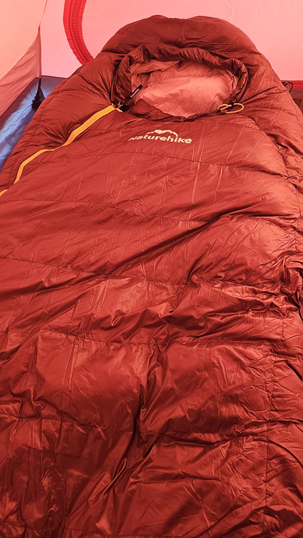 Naturehike 0 Degree RDS Down Mummy Sleeping Bag for Adults, 650 Fill Power, Cold Weather Backpacking Sleeping Bag for Camping, Hiking, -1℉ 18℉ 30℉, YKK Zipper customer photo 2