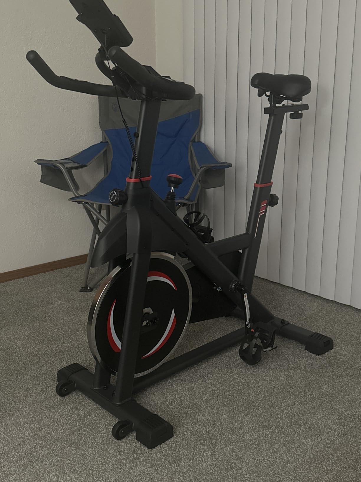 NEWBULIG Exercise Bike with APP, Stationary Bikes for Home, Workout Bike for Adults & Seniors, Cycle Machine, Adjustable Height and Resistance, Low Noise, 265lbs Weight Capacity, Easy Assembly customer photo 1