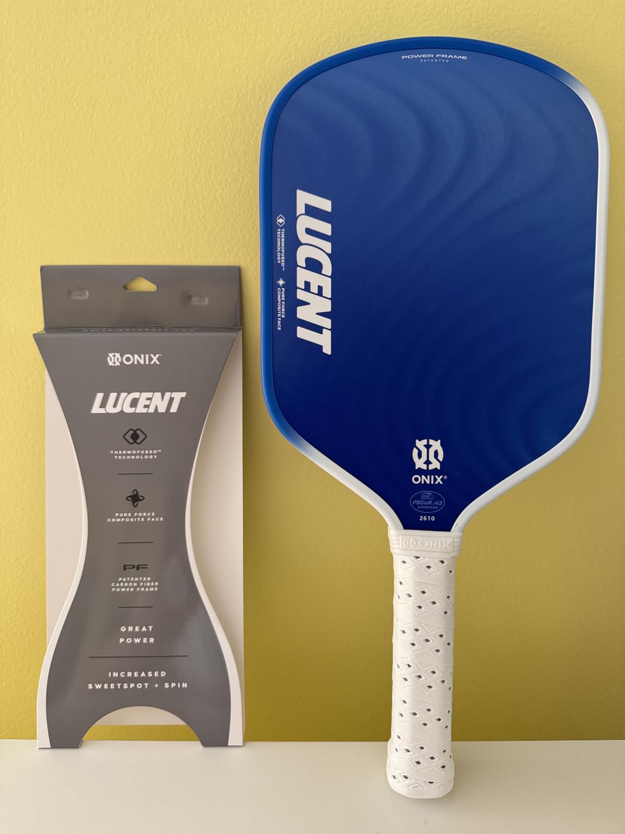 Onix Lucent Pickleball Paddle with Elongated Shape, Honeycomb Core, Composite Face & Tennis-Style Pickleball Paddle Grip customer photo 1