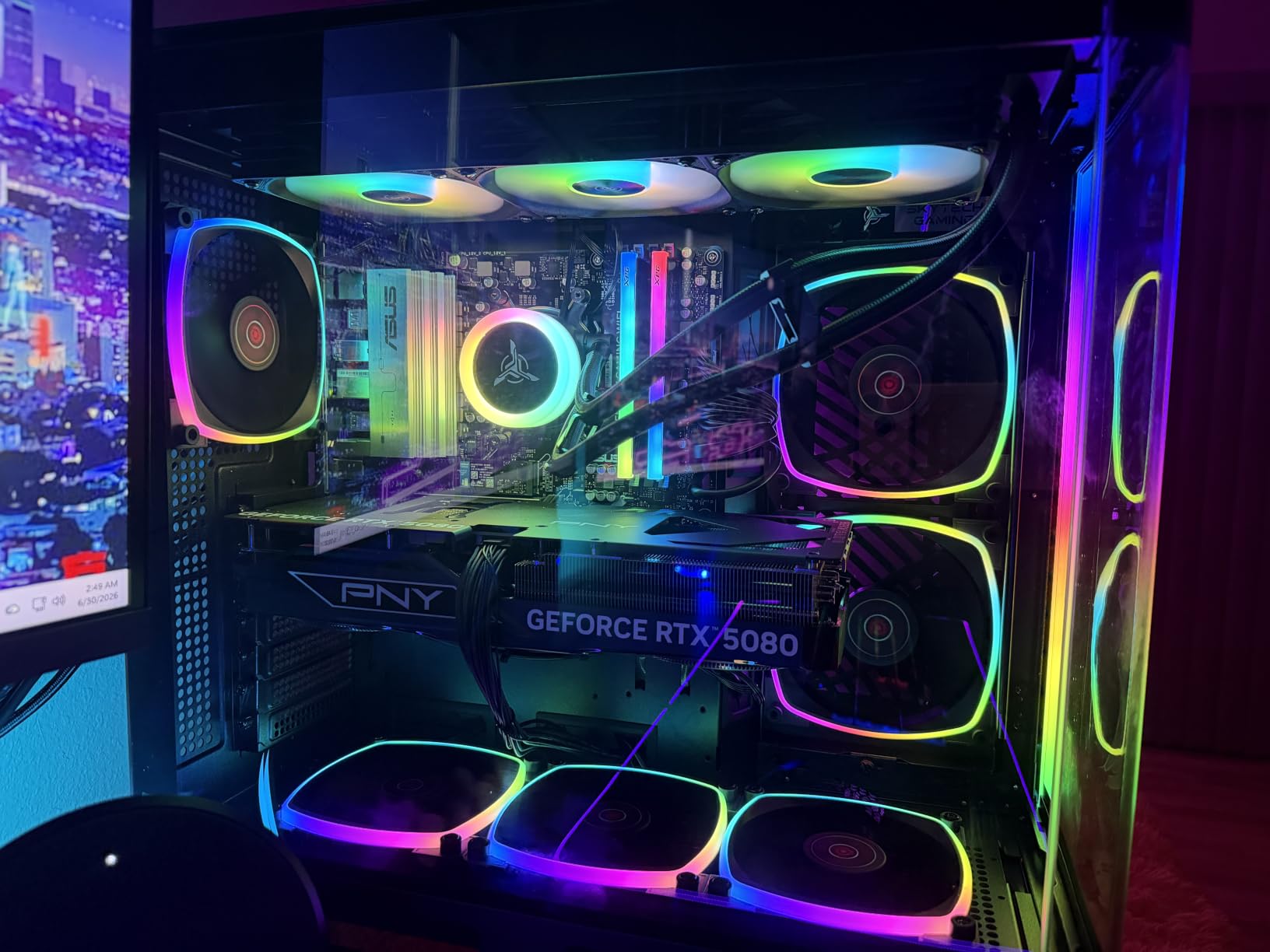 Skytech Gaming King 95 Gaming PC, AMD Ryzen 7 9850X3D 4.7GHz, NVIDIA RTX 5080 16GB VRAM, 2TB NVMe SSD, 32GB DDR5 RAM 6000, 850W Gold ATX 3 PSU, 360 ARGB AIO, Wi-Fi 5, Windows 11, Desktop customer photo 2