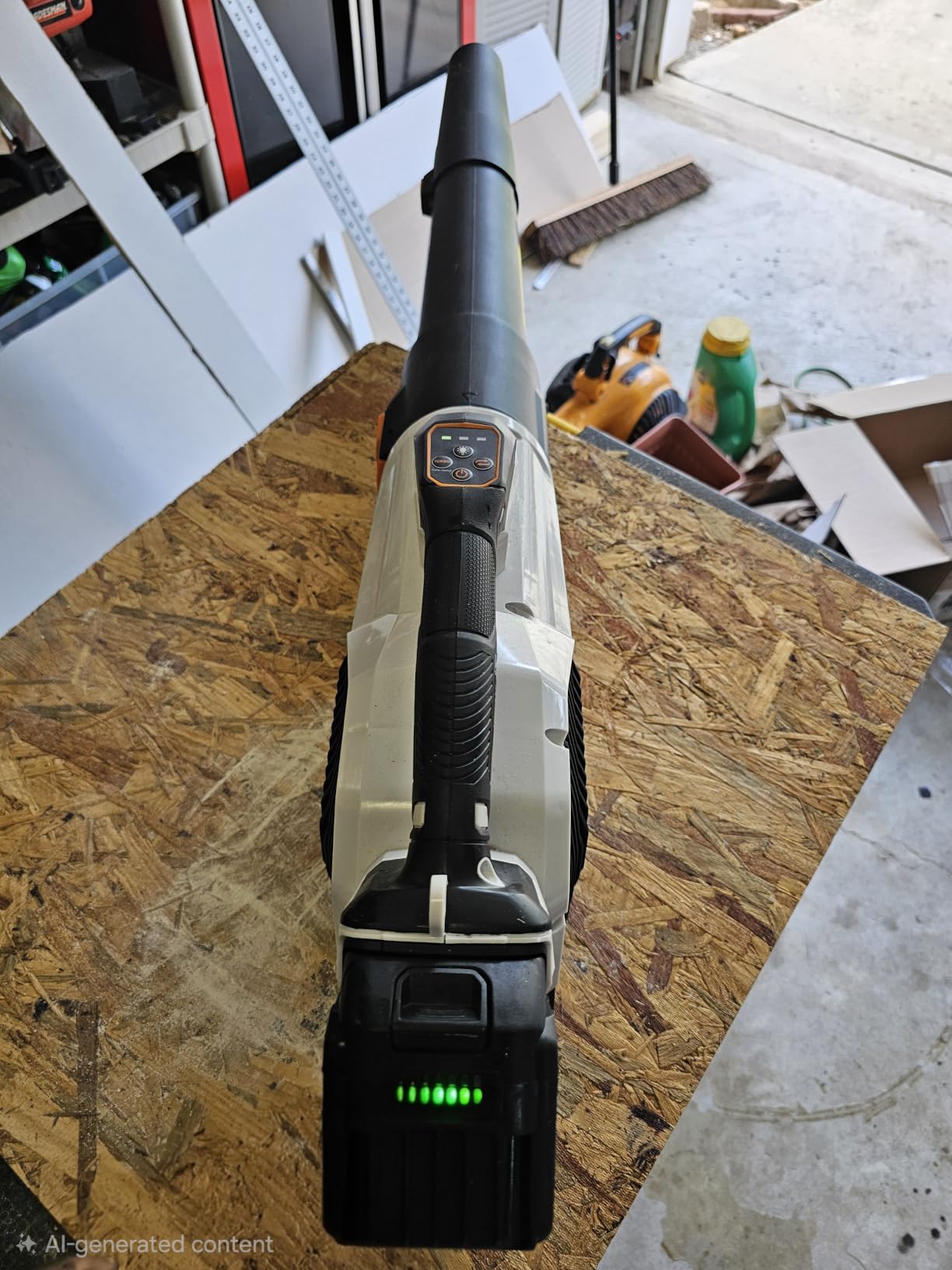 Sihuird Leaf Blower Cordless, 765CFM Electric Leaf Blowers with 2 x 7.8Ah Batteries and Dual Rapid Charger, 3-Speed & Turbo Mode, with LED lighting, 1 x Shoulder Strap, Blowers for Lawn Care - SL9501 customer photo 2