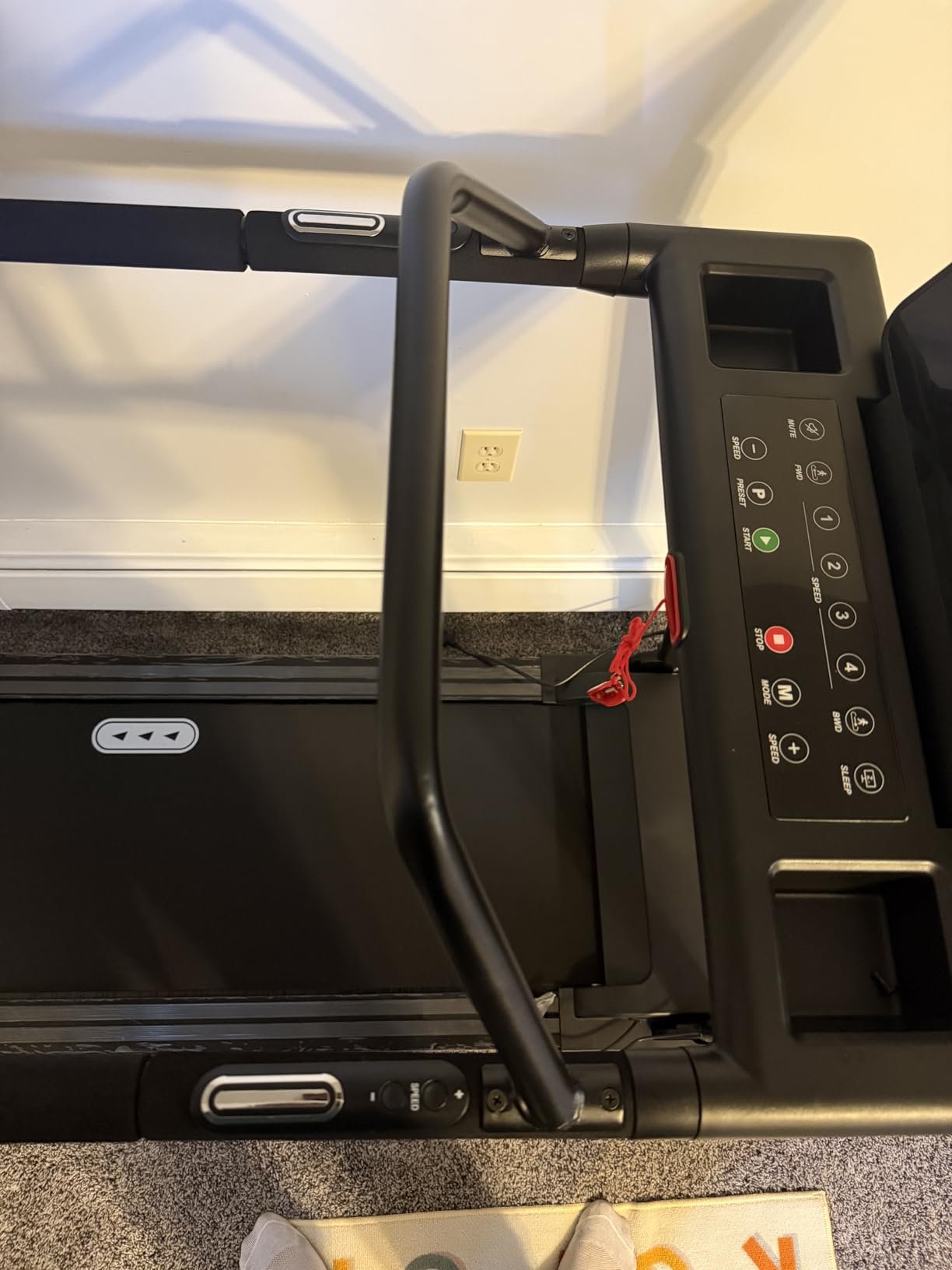 Redliro Treadmill for Seniors Slow Walking - Backwards Treadmill for Seniors with Long Handrails, 0.3 MPH Start, APP Control, Fully Flat 0% Incline Design Recovery Machine for Elderly Home Use customer photo 1