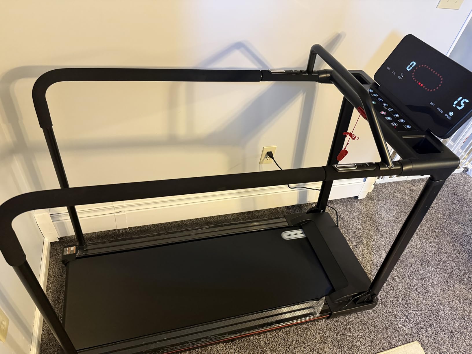 Redliro Treadmill for Seniors Slow Walking - Backwards Treadmill for Seniors with Long Handrails, 0.3 MPH Start, APP Control, Fully Flat 0% Incline Design Recovery Machine for Elderly Home Use customer photo 2