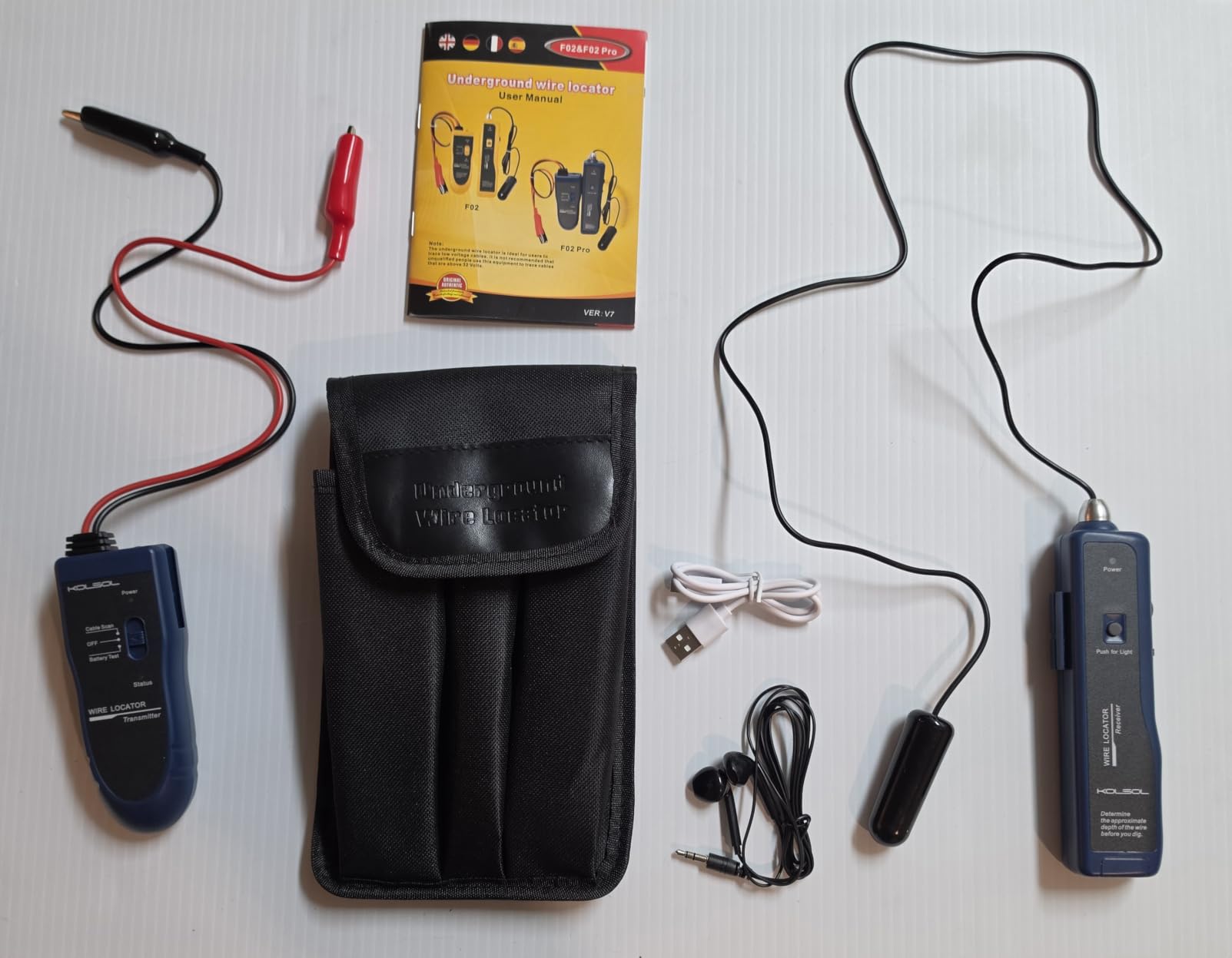 F02 Underground Wire Locator & Fault Finder, Buried Cables with Earphone, Fast Break/Short Detection for Dog Fence & Irrigation Wires customer photo 2