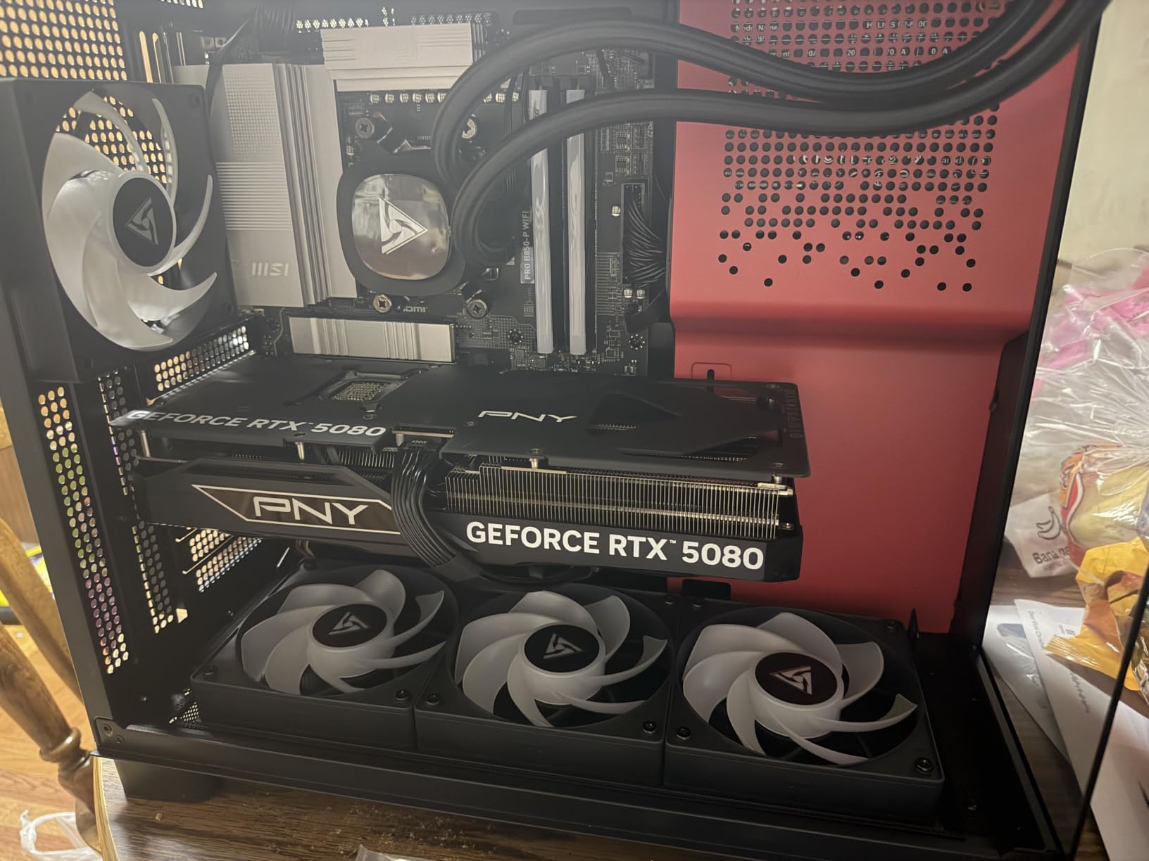 STORMCRAFT Phantom RTX 5080 Gaming PC Ryzen 7 9800X3D 32GB DDR5 2TB SSD | AMD Ryzen 7 5.2GHz,6000MHz RAM,B850 Chipset,850W PSU,360mm AIO,RGB Keyboard Mouse,WiFi BT HDMI AI Prebuilt Gaming Desktop customer photo 2