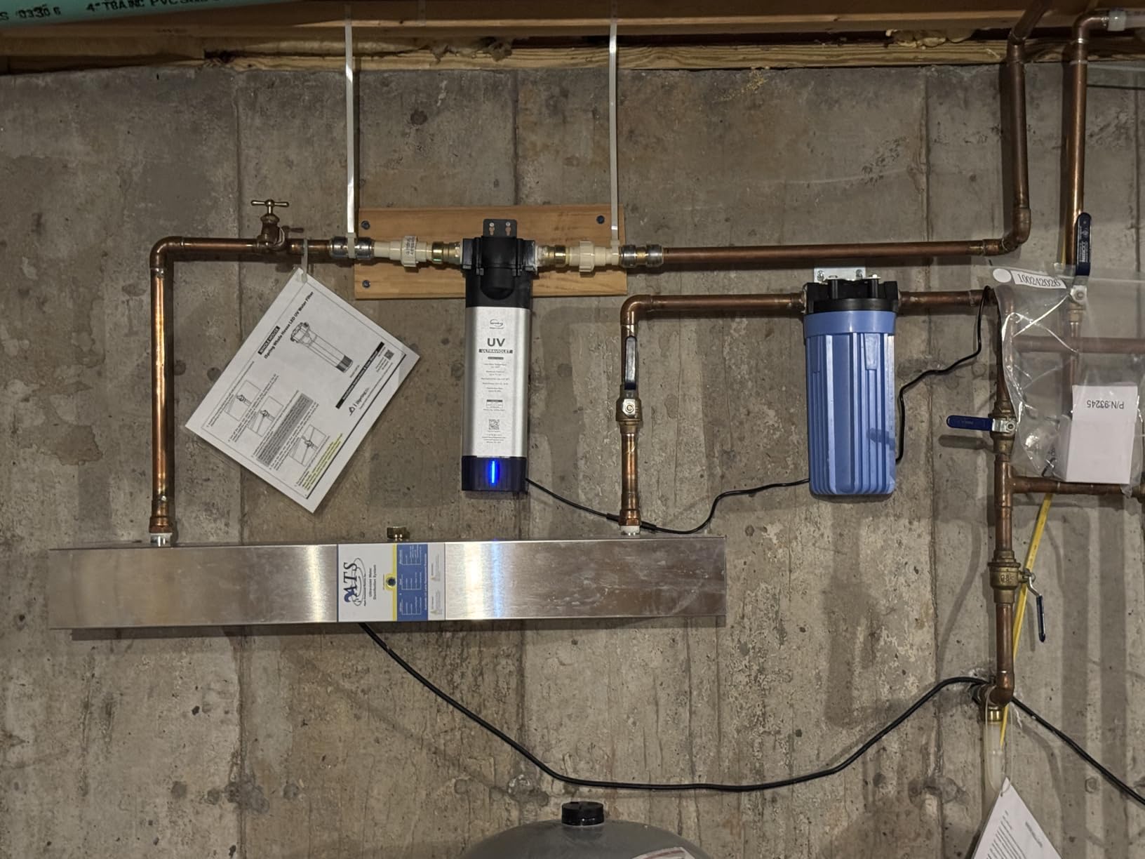 iSpring UVF20 Whole House LED UV Water Filter, 3/4