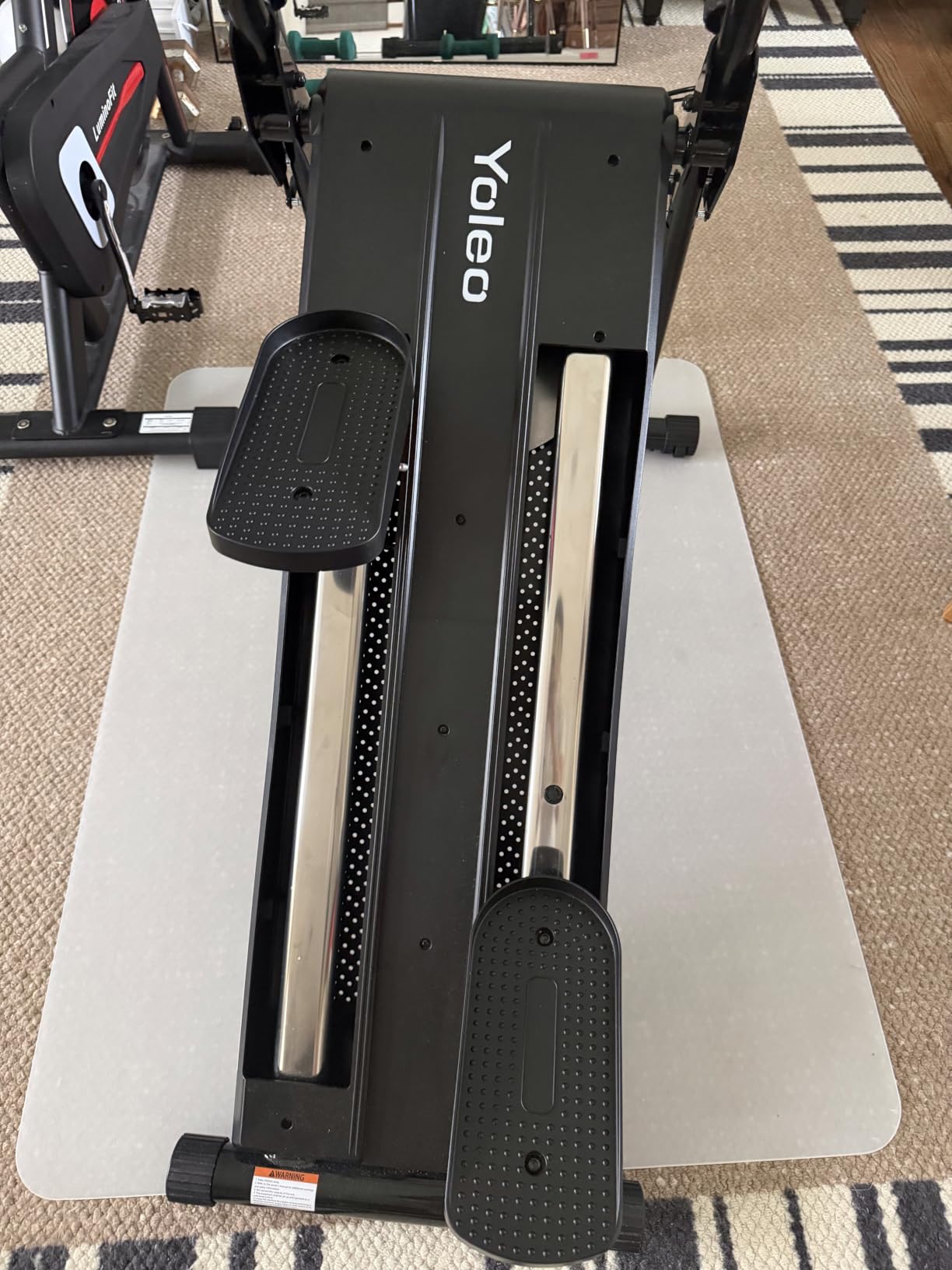 YOLEO Magnetic Stair Stepper for Exercise at Home, 16-Level Adjustable Resistance Up to 130LB, Folding Cardio Stairmaster with 28''Extended Stride&Low Noise,Stair Climber with HR Sensor for Full Body customer photo 2