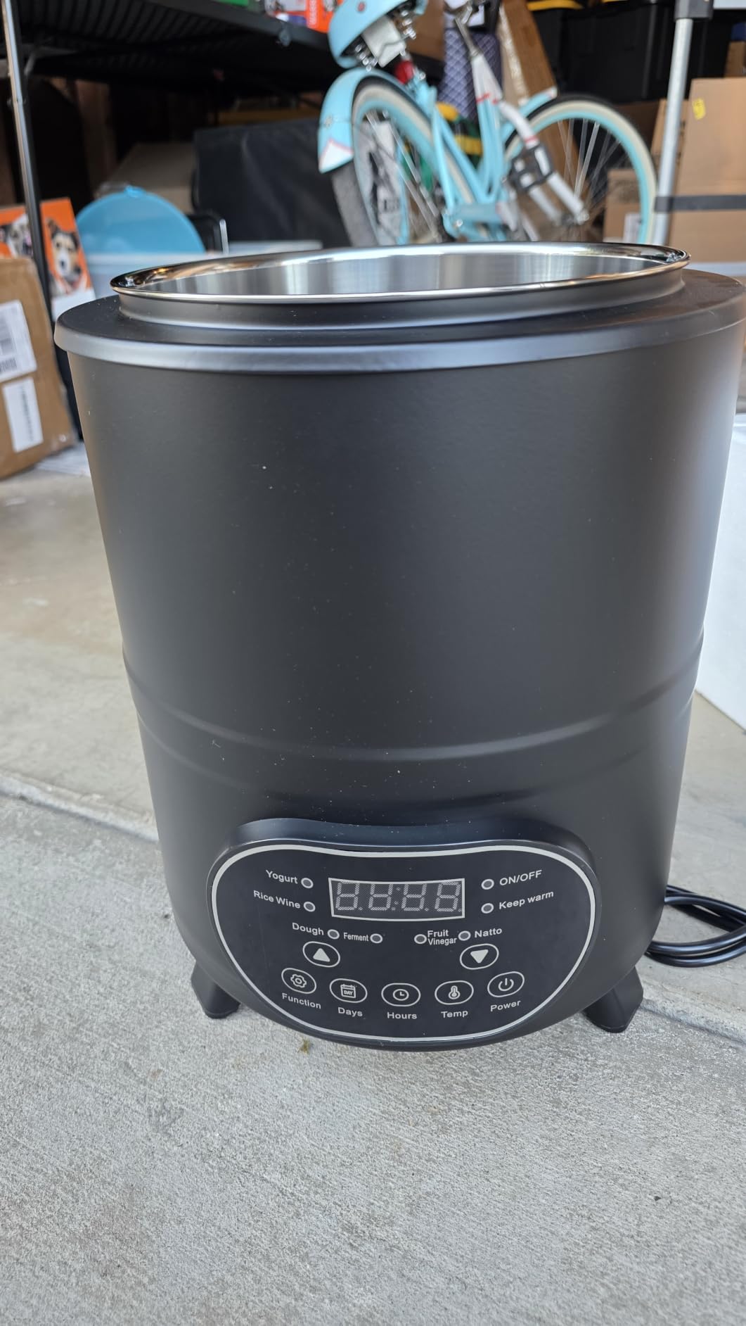 NEWTRY 8L/8.45Qt Commercial Yogurt Maker, 7 in 1 Time & Temperature Control | 110V Large Capacity Stainless Steel Inner Pot, for Dough Proofing, Rice Wine, Fruit Vinegar customer photo 1