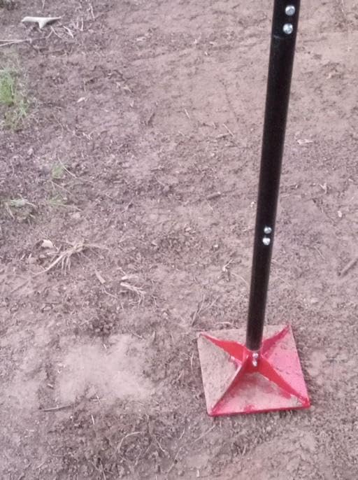 8 x 8 Inch Steel Tamper Tool with 48 Inch Handle for Soil, Gravel and Pavers customer photo 1