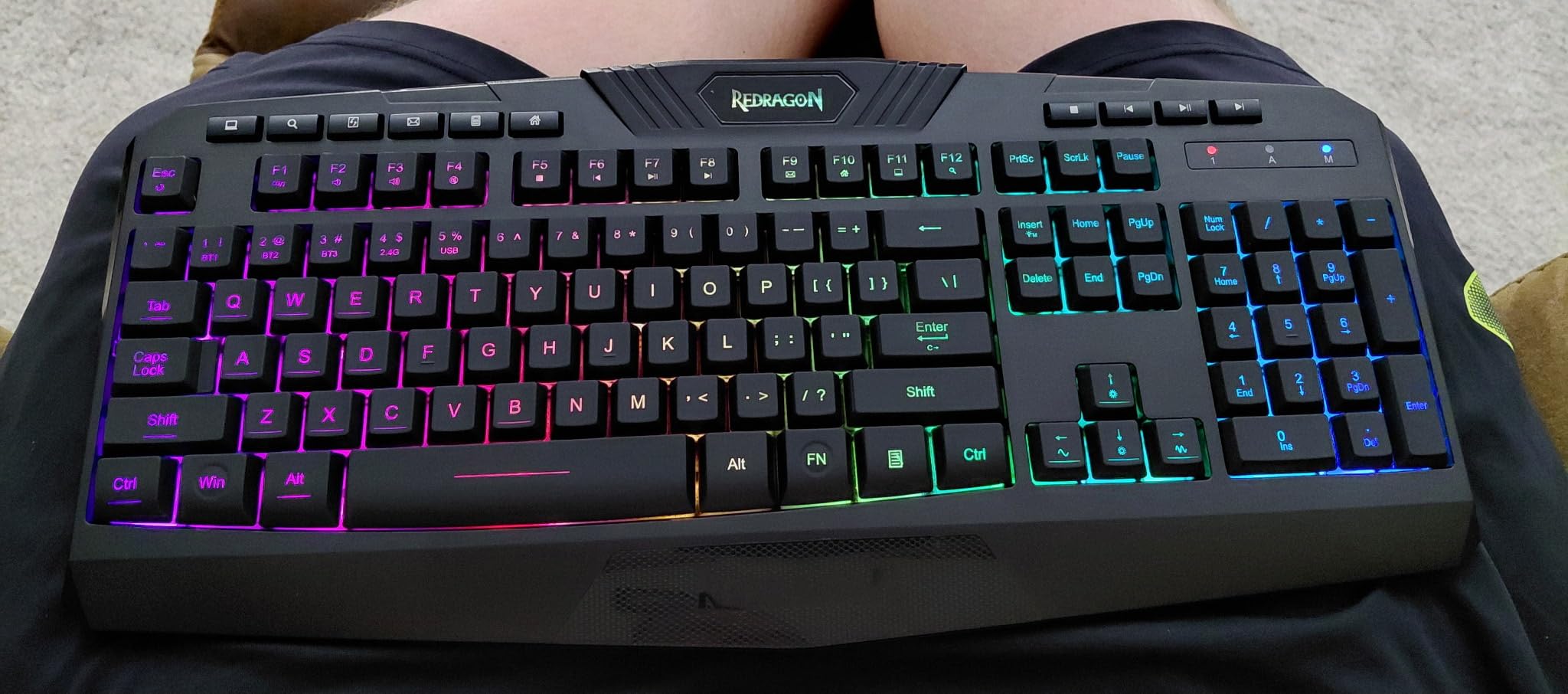 Redragon K771 Wireless Mechanical Keyboard, 108-Key Gaming Keyboard with 4 Extra Hotkeys, 5-Layer Noise Dampening, Pre-lubed Linear Switches, Hot-swap Custom RGB Keyboard for PC/Mac customer photo 1