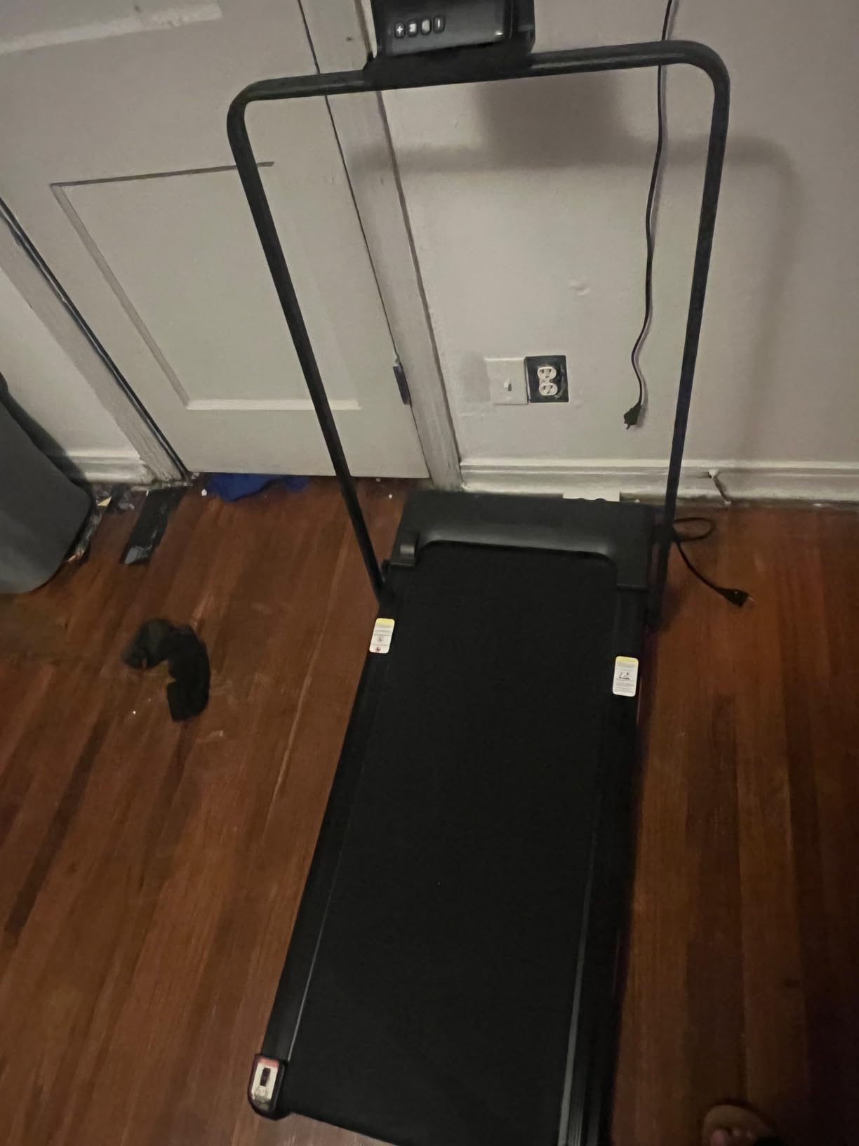 CURSOR FITNESS 16% Incline Treadmills for Home Small with 3 LED Displays, 3.0HP Foldable Walking Pad Treadmill Up to 400LBS Capacity, Portable Treadmill 0.6-7.0MPH customer photo 2
