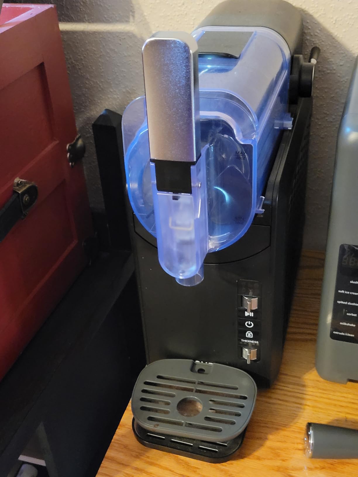 Commercial Ice Cream Machine 1400W, 20 L/H Yield Countertop Hard Serve Ice Cream Maker with 4.5L Stainless Steel Cylinder,LED Panel & Timer,One Flavors for Restaurants Snack cafes (21.13 Qt) customer photo 1