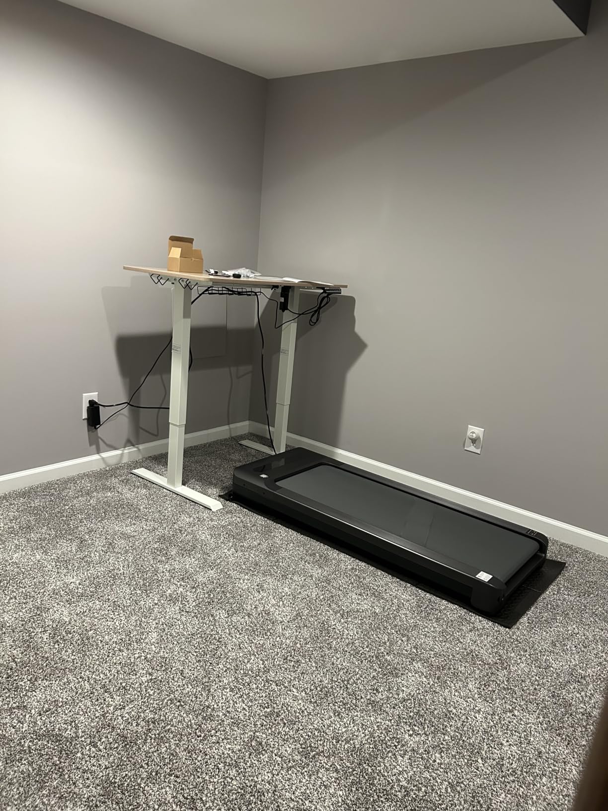MERACH UltraWalk W60 Walking Pad Treadmill with 12% Auto Incline, Under Desk Walking Pad 400lb Capacity, Max 3.5HP Heavy Duty Walking Pad with Incline for Tall People with BT Speaker, RGB Light & APP customer photo 1