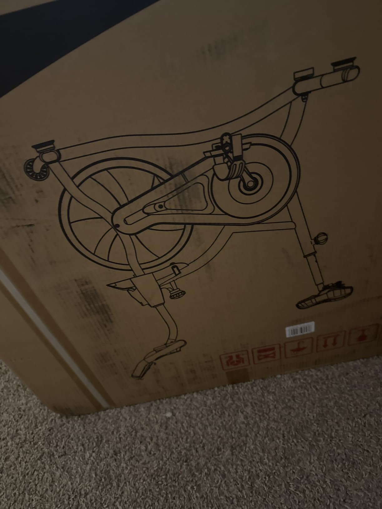 HOELLL Exercise Bike Stationary Bikes for Home Compact Indoor Cycling Bike | with Tablet Mount, with Exclusive Heart Rate Sensor and APP Sync, with Continuously Variable Resistance, Black&White&Red customer photo 1