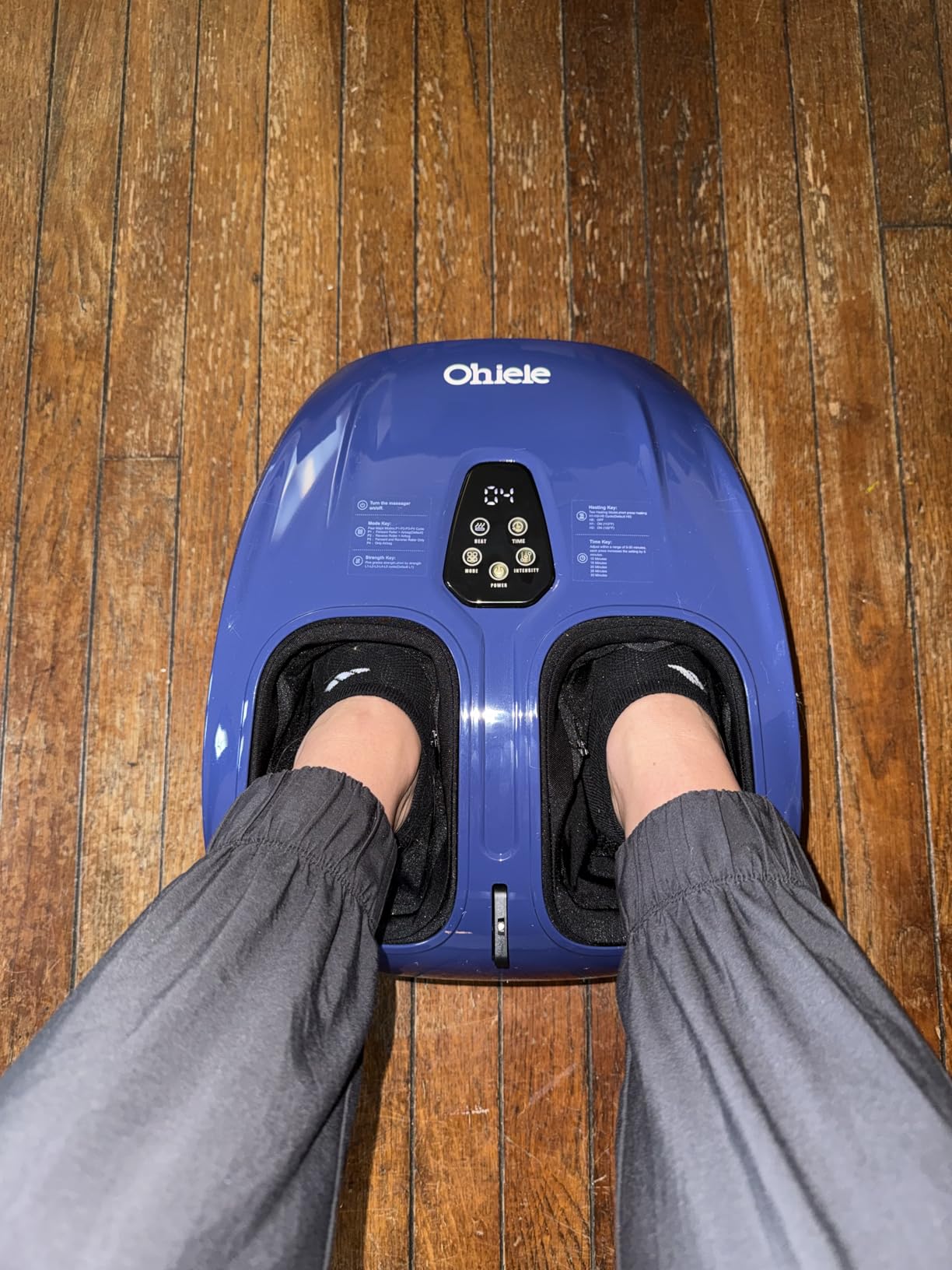 Shiatsu Foot Massager with Heat and Remote Control for Plantar Fasciitis | Deep Kneading, 4 Modes 5 Levels, Auto Shut-Off, Fits to Size 13, Gifts for Women Men Mom Dad(Purple) customer photo 2