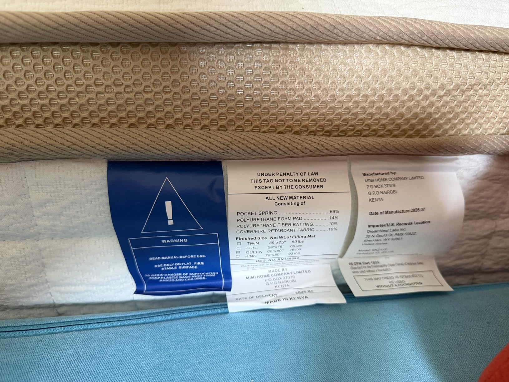 MOOA Queen Mattress, 12 Inch Cooling Hybrid Mattress in a Box, Medium Firm | Gel Memory Foam & Pocket Springs, Contouring Support & Pressure Relief, Motion Isolation, Extra Edge Support, Fiberglass Free customer photo 1