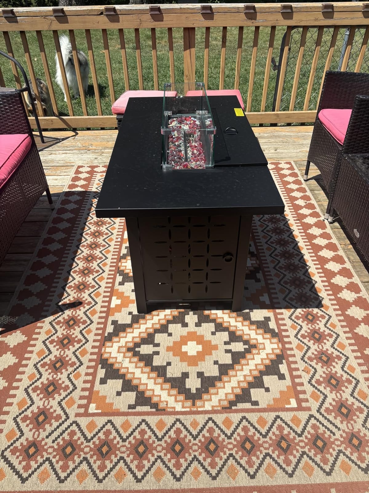 Vongrasig Outdoor Propane Fire Pit, 30
