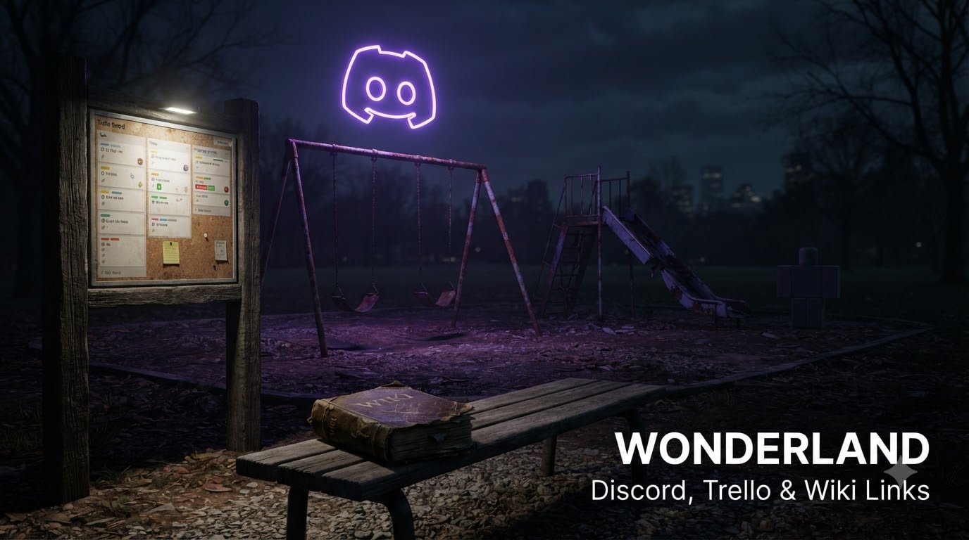 WONDERLAND Discord, Trello & Wiki Links
