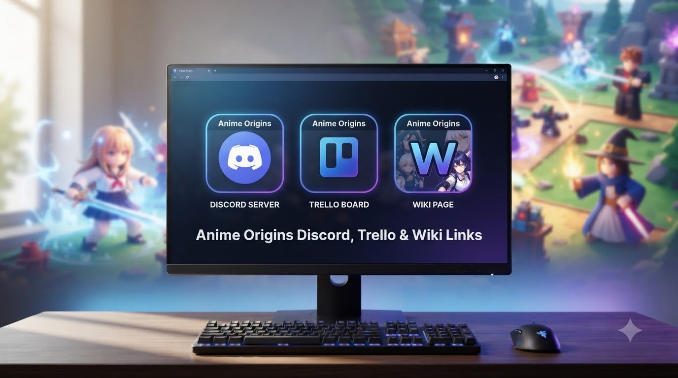 Anime Origins Discord, Trello & Wiki Links