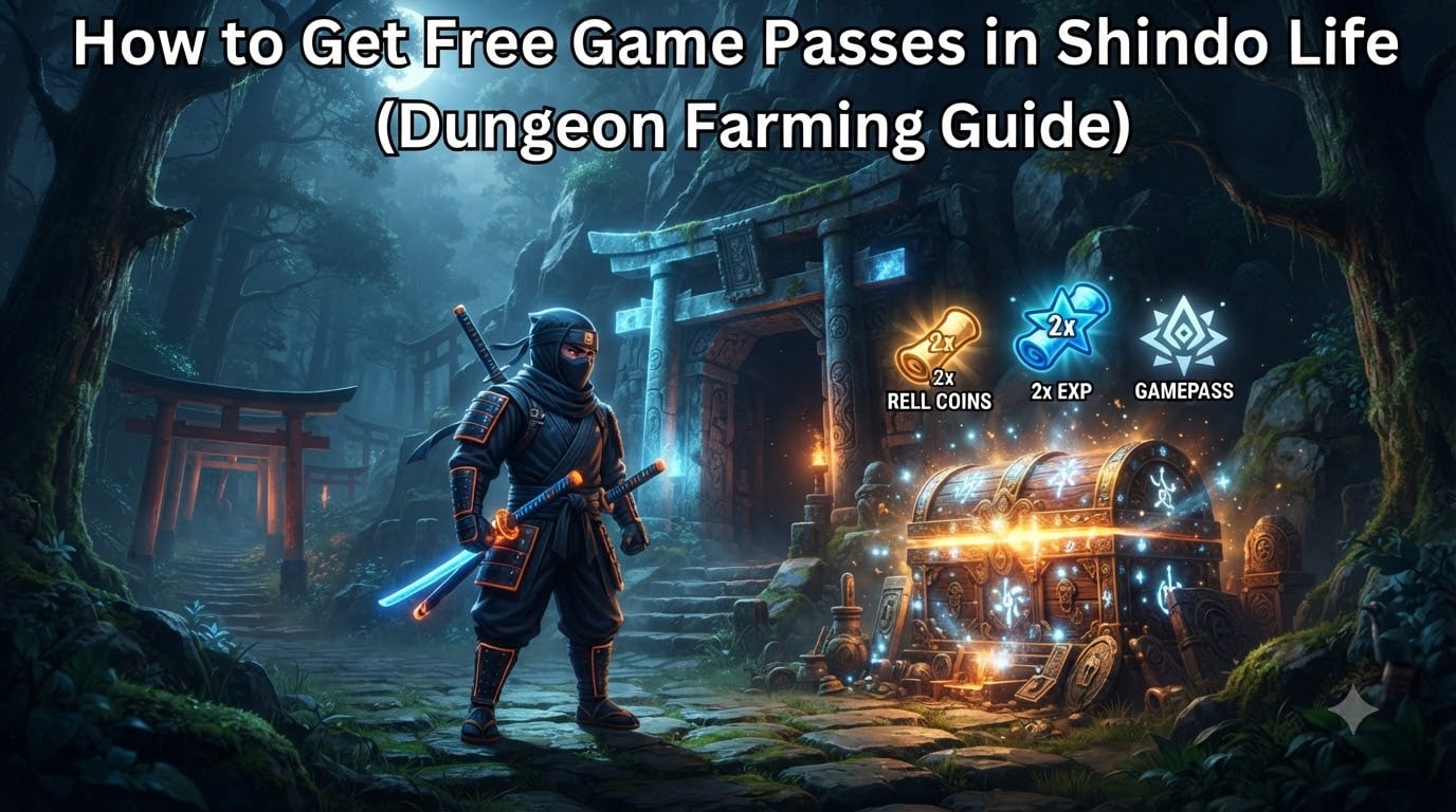 How to Get Free Game Passes in Shindo Life (2026 Dungeon Farming Guide)