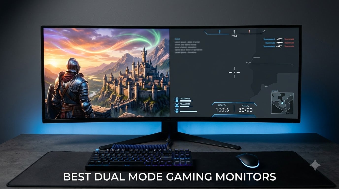 best dual mode gaming monitors