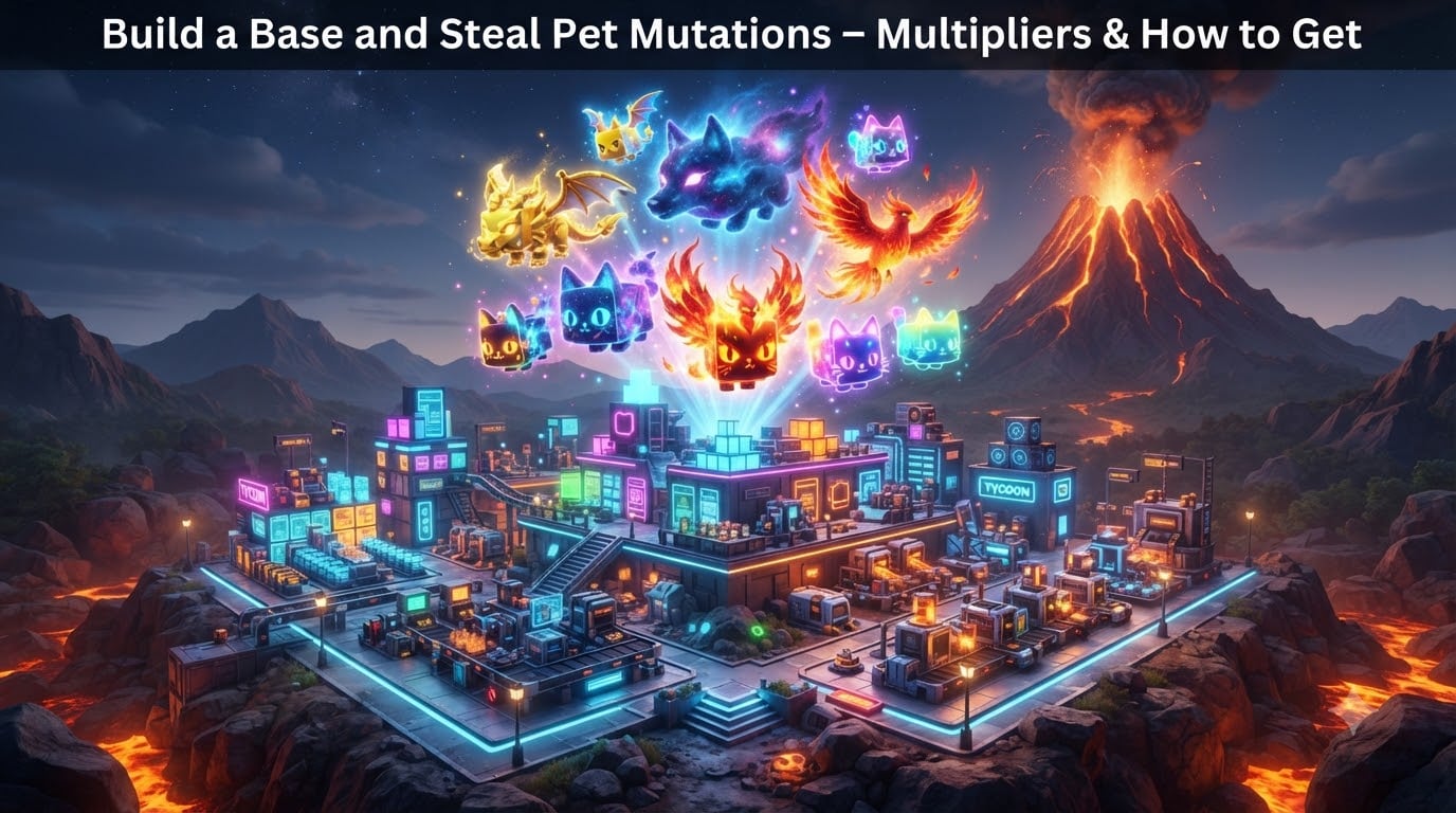 Build a Base and Steal Pet Mutations – Multipliers & How to Get