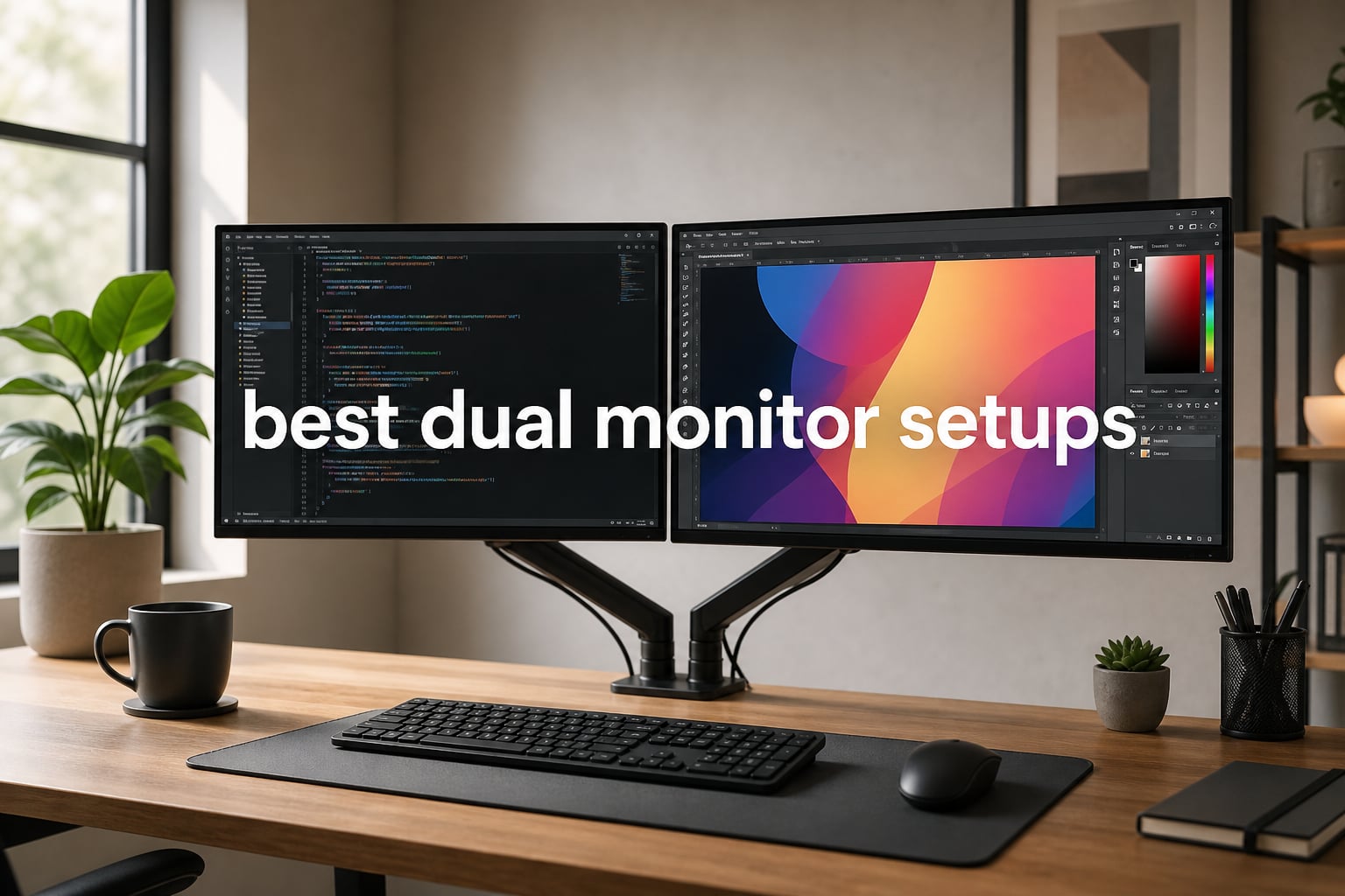 best dual monitor setups