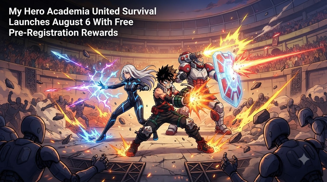 My Hero Academia United Survival Launches August 6 With Free Pre-Registration Rewards