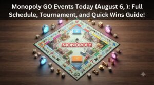 Monopoly GO Events Today (August 6, 2026): Full Schedule, Tournament, and Quick Wins Guide!