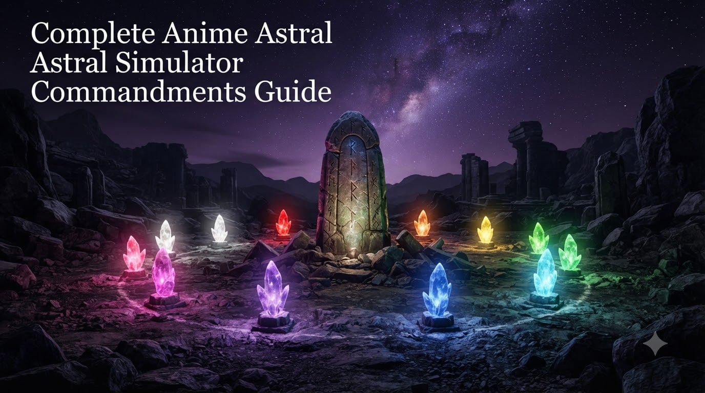 Complete Anime Astral Simulator Commandments Guide
