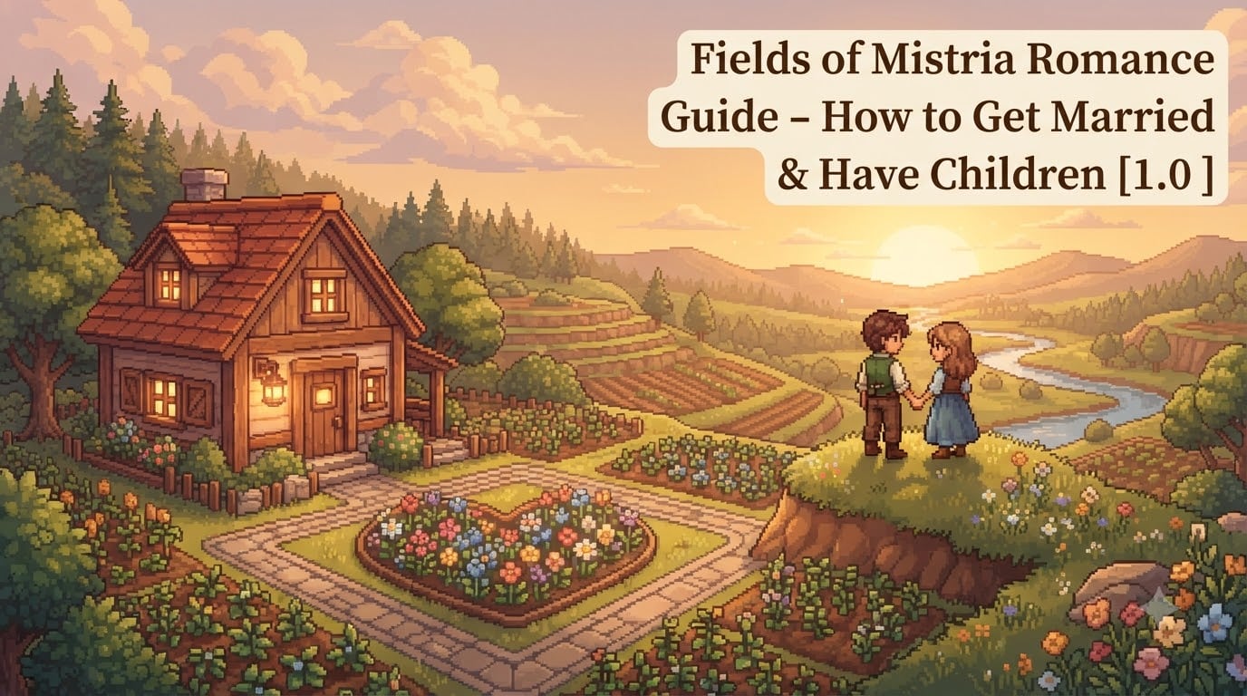 Fields of Mistria Romance Guide – How to Get Married & Have Children [1.0]