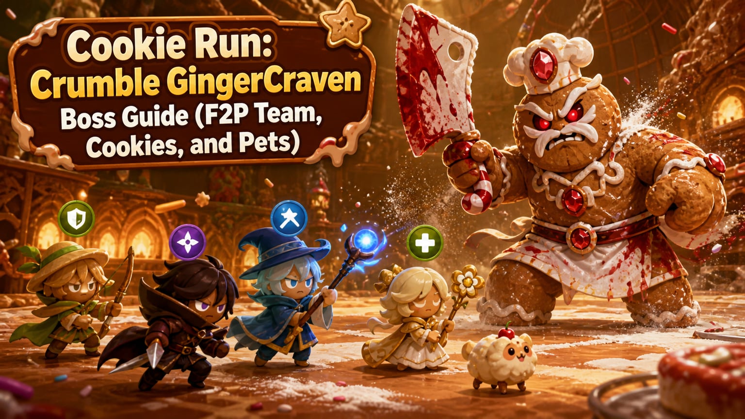 Cookie Run: Crumble GingerCraven Boss Guide (F2P Team, Cookies, and Pets)