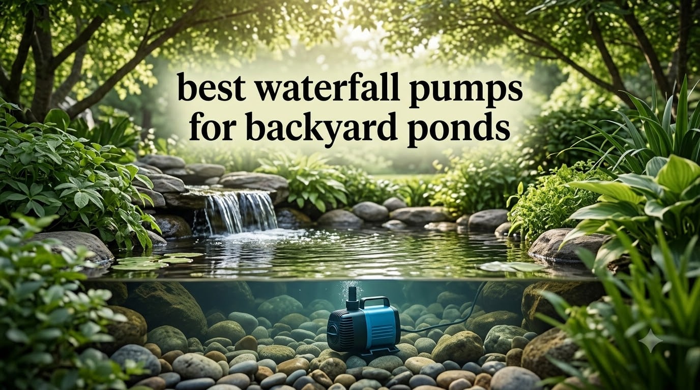 best waterfall pumps for backyard ponds