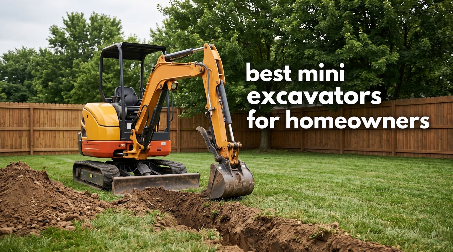 best mini excavators for homeowners