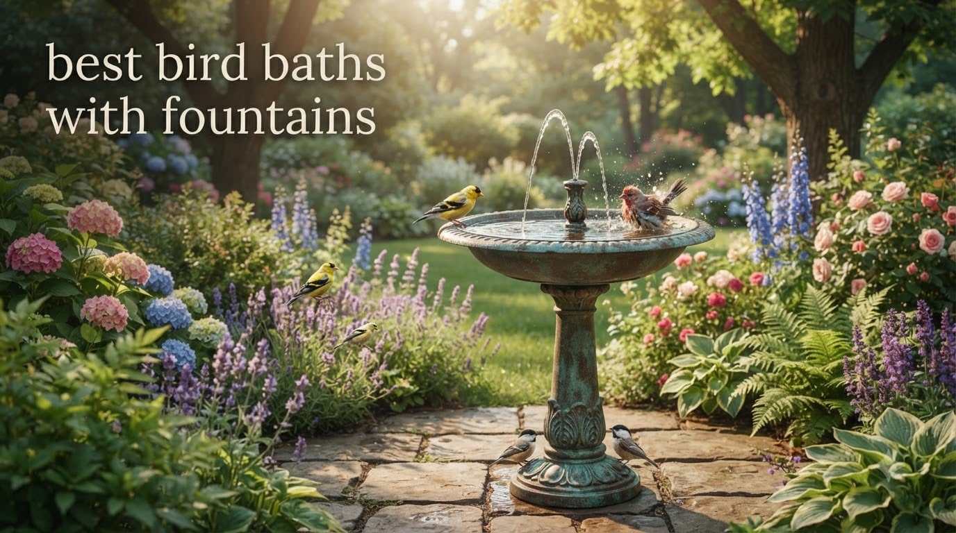 best bird baths with fountains