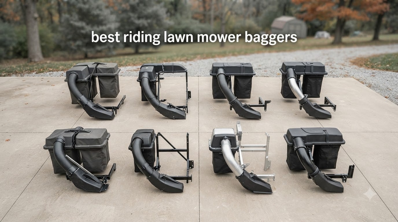 best riding lawn mower baggers
