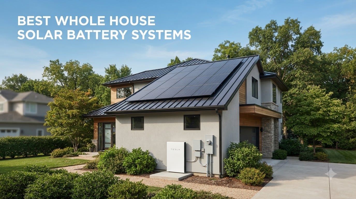 best whole house solar battery systems