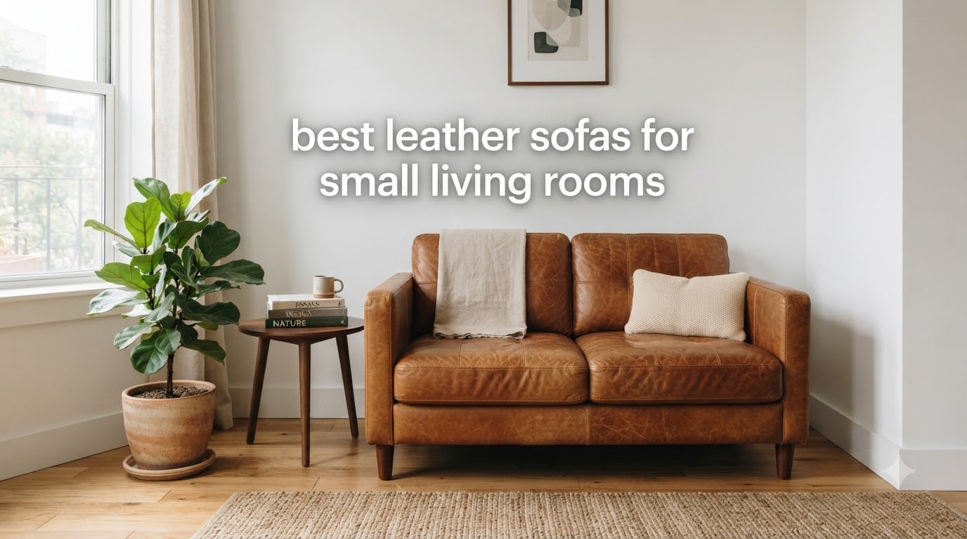 best leather sofas for small living rooms