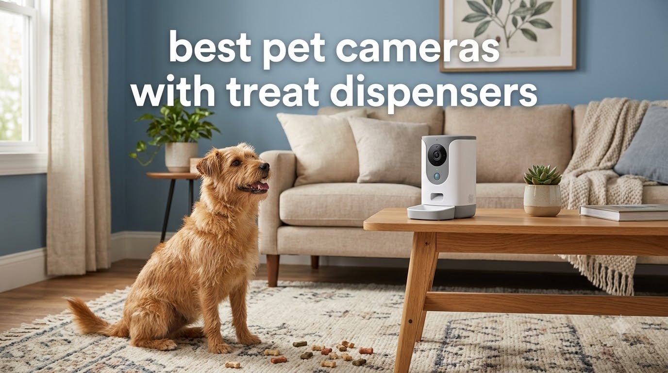 best pet cameras with treat dispensers