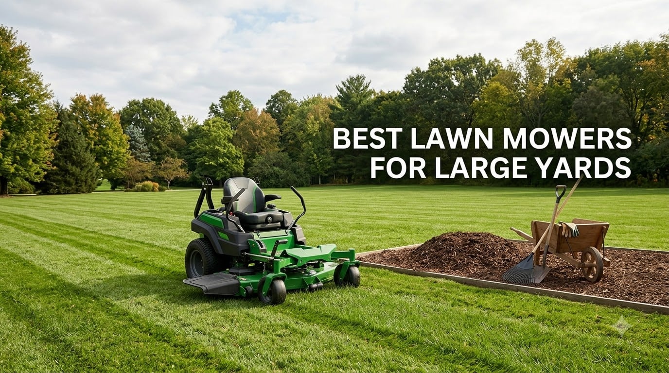 best lawn mowers for large yards