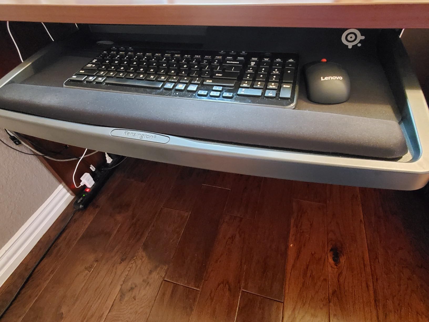 Kensington Keyboard Tray Under Desk, SmartFit Ergonomic Slide-Out Keyboard Drawer with Cable Management, Extra-Wide Height Adjustable Keyboard Holder, 24.5