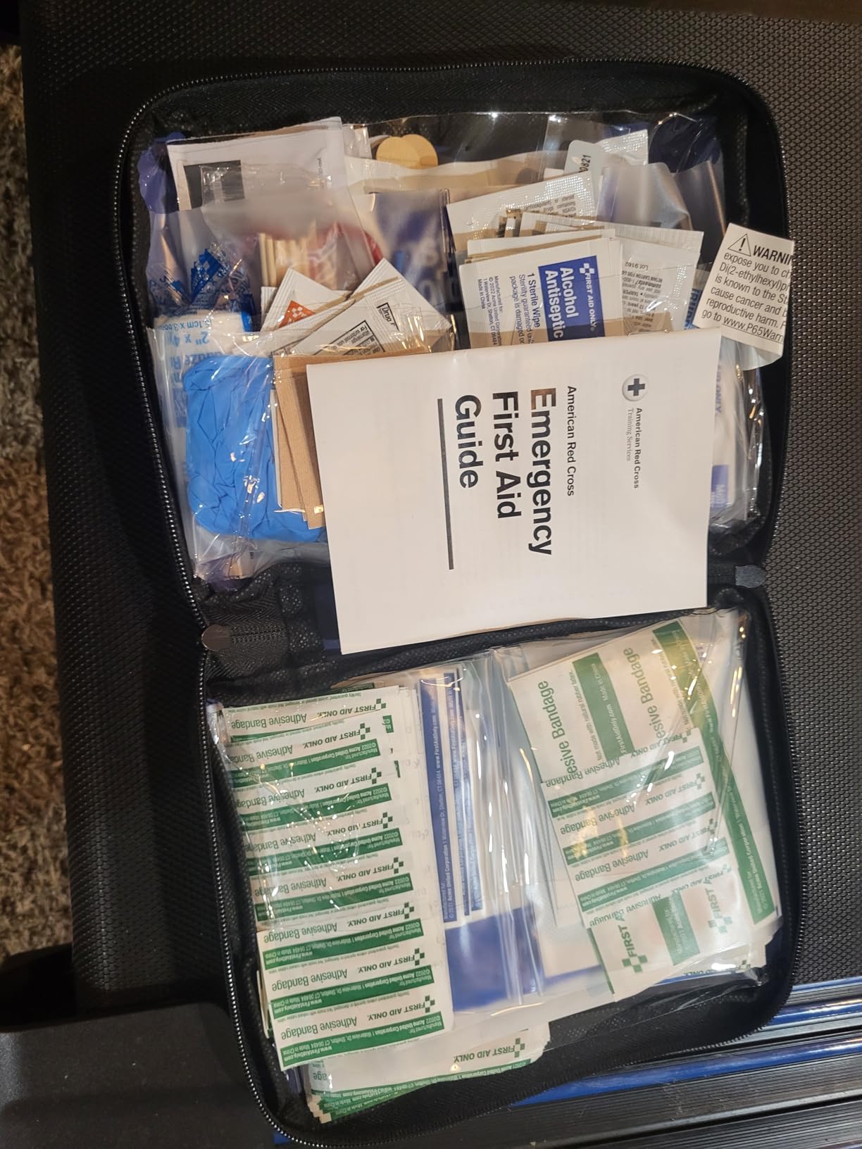 First Aid Only 298 Piece All-Purpose Emergency First Aid Kit for Home, Office, Car, Apartment, Dorm, and Camping, Travel-Friendly Compact Pouch Fits in Backpacks, Suitcases, Cabinets, and Drawers customer photo 2