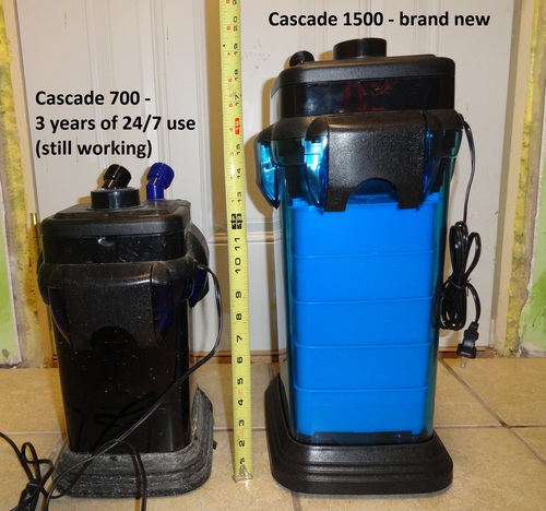 Penn-Plax Cascade 700 Canister Filter - 185 GPH Aquarium Filter for Tanks Up to 65 Gallons - 360 Degree Flow Valves, Poly Fiber Pads, Bio-Sponge & Activated Carbon -Fresh & Saltwater - 11x10x15in customer photo 1