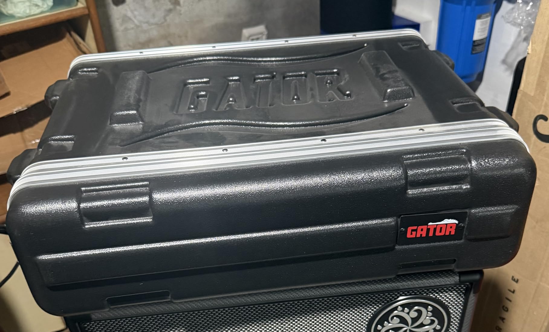 Gator Cases Lightweight Molded 12U Rack Case with Heavy Duty Latches, Standard 19.25