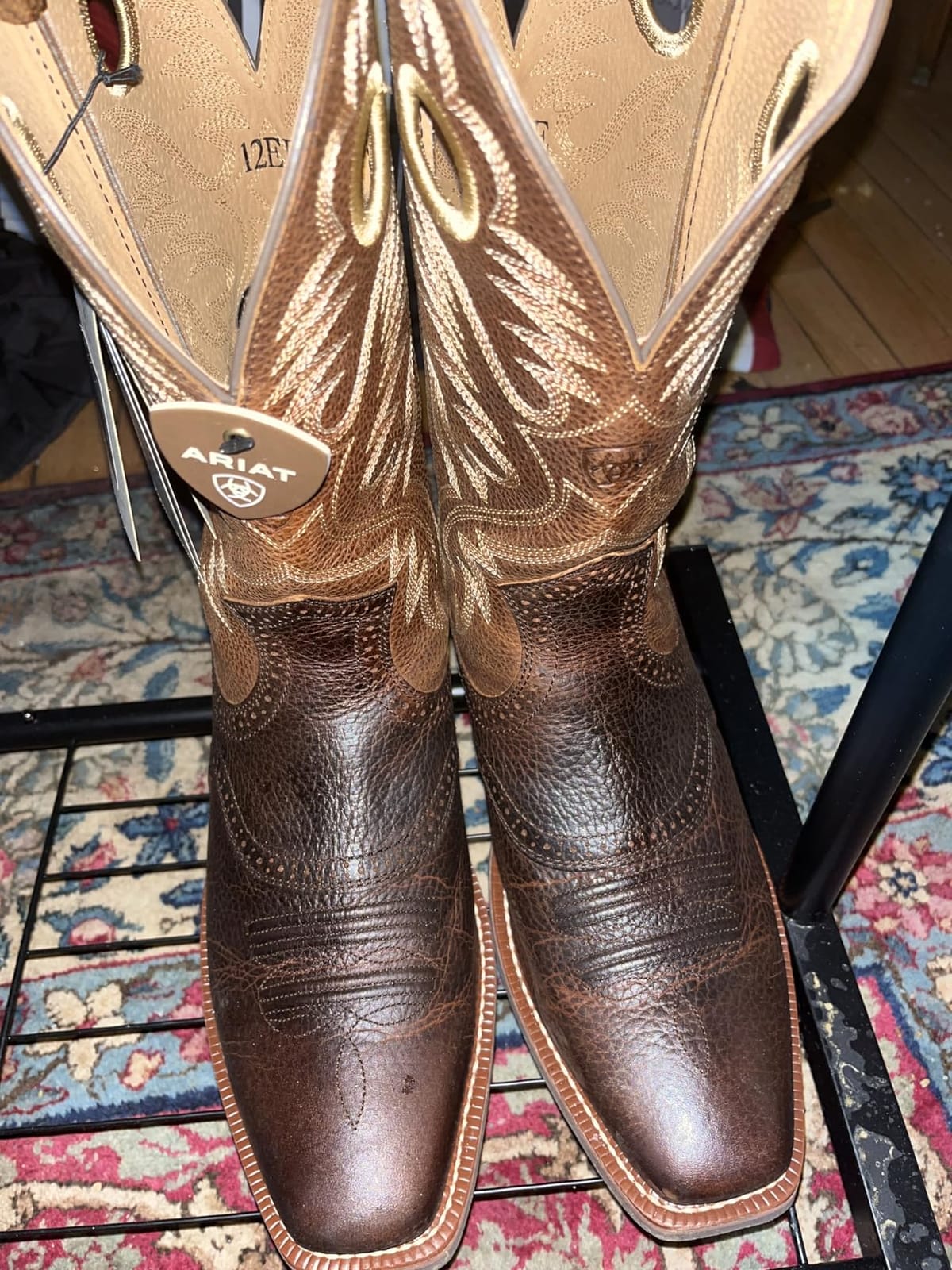 Ariat Heritage Roughstock Western Boot - Men's Square Toe Leather Work Boot customer photo 2