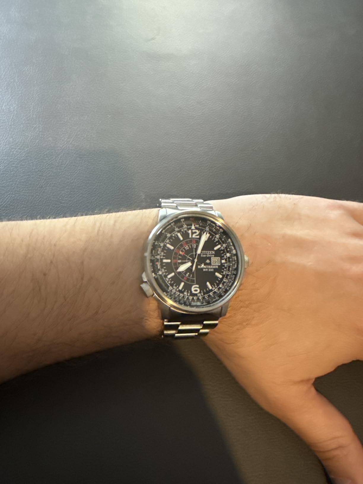 CITIZEN Men's Eco-Drive Promaster Nighthawk 42mm Stainless Steel BJ7000-52E customer photo 2