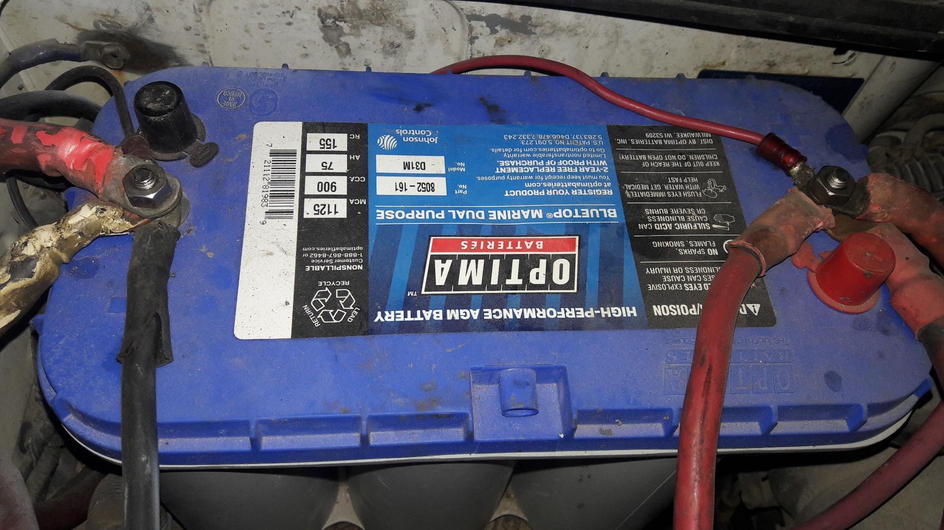 OPTIMA® Batteries D31M BLUETOP® Boat and RV Dual Purpose Sealed AGM Battery customer photo 1