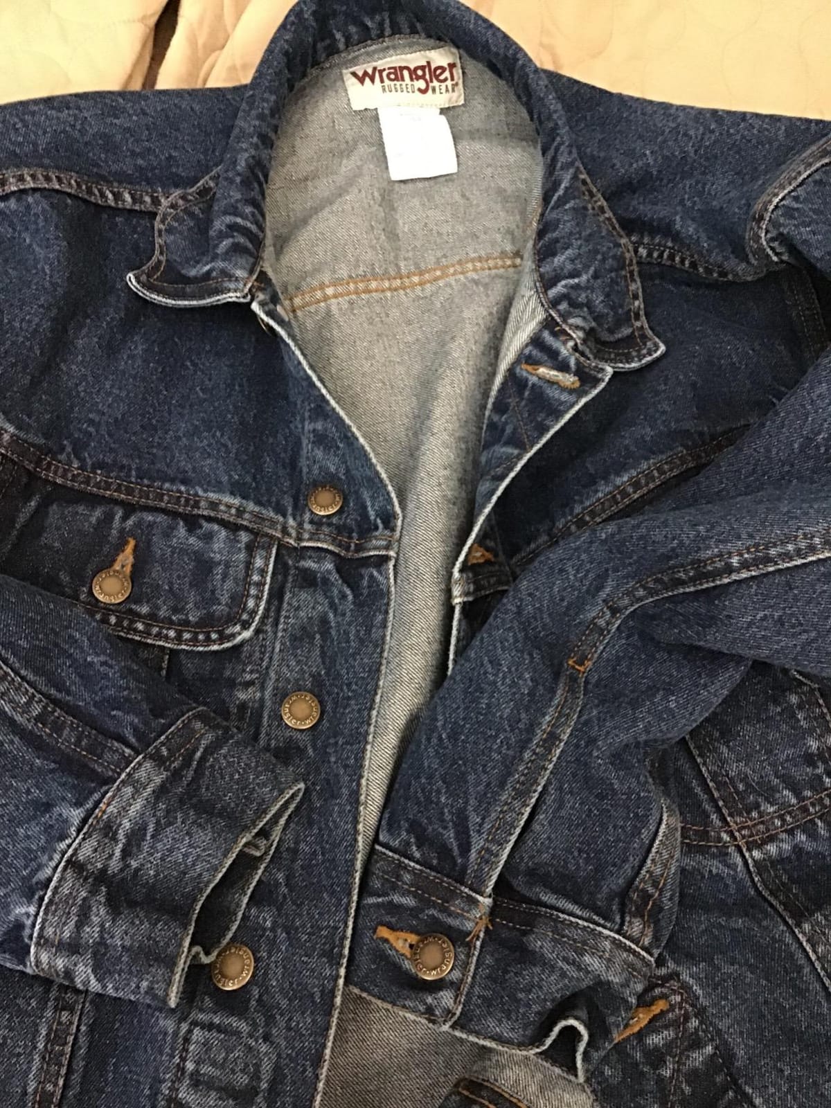 Wrangler Men's Rugged Wear Unlined Denim Jacket customer photo 1
