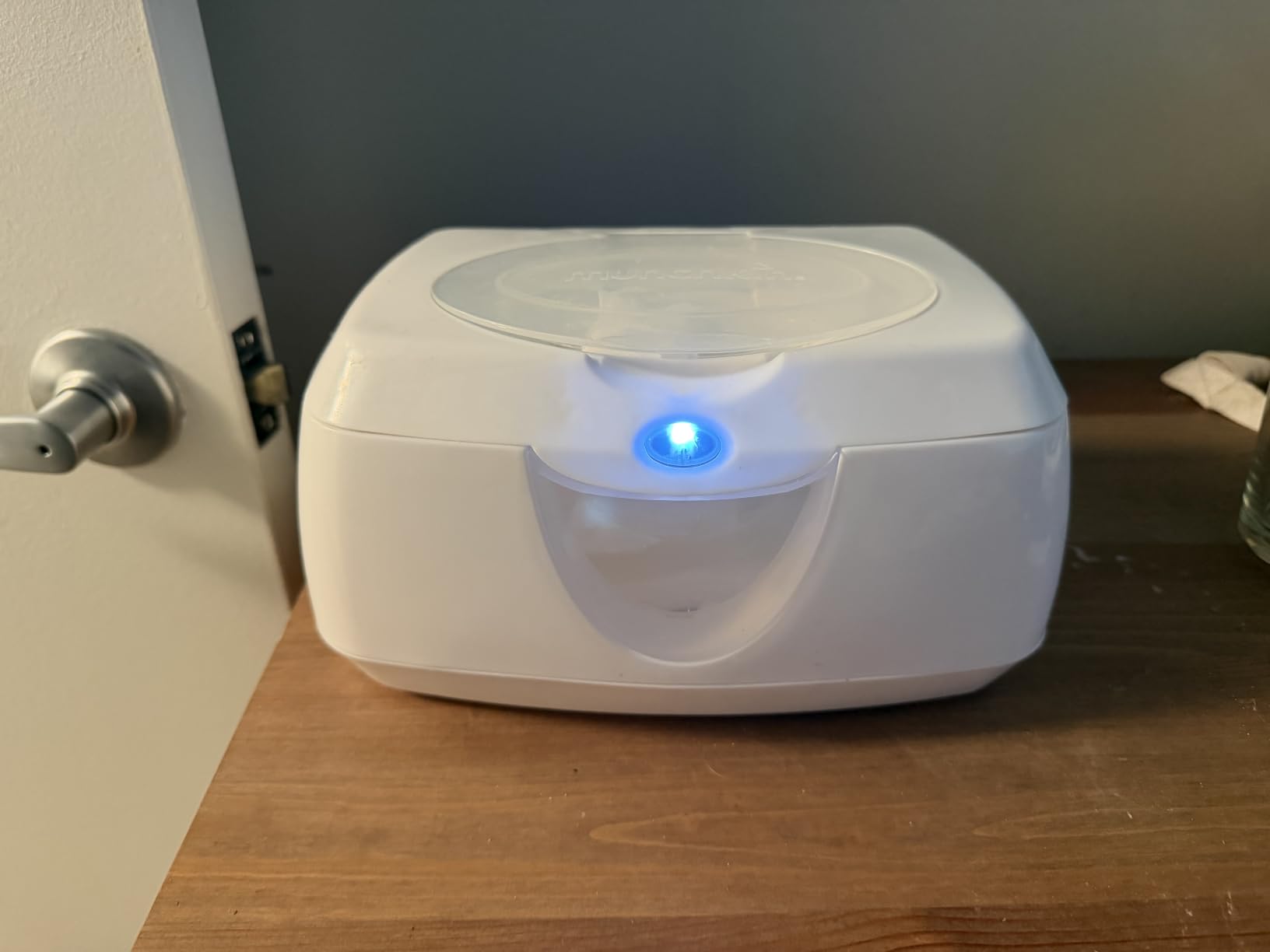 Munchkin Warm Glow Baby Wipe Warmer with Nightlight, White customer photo 2